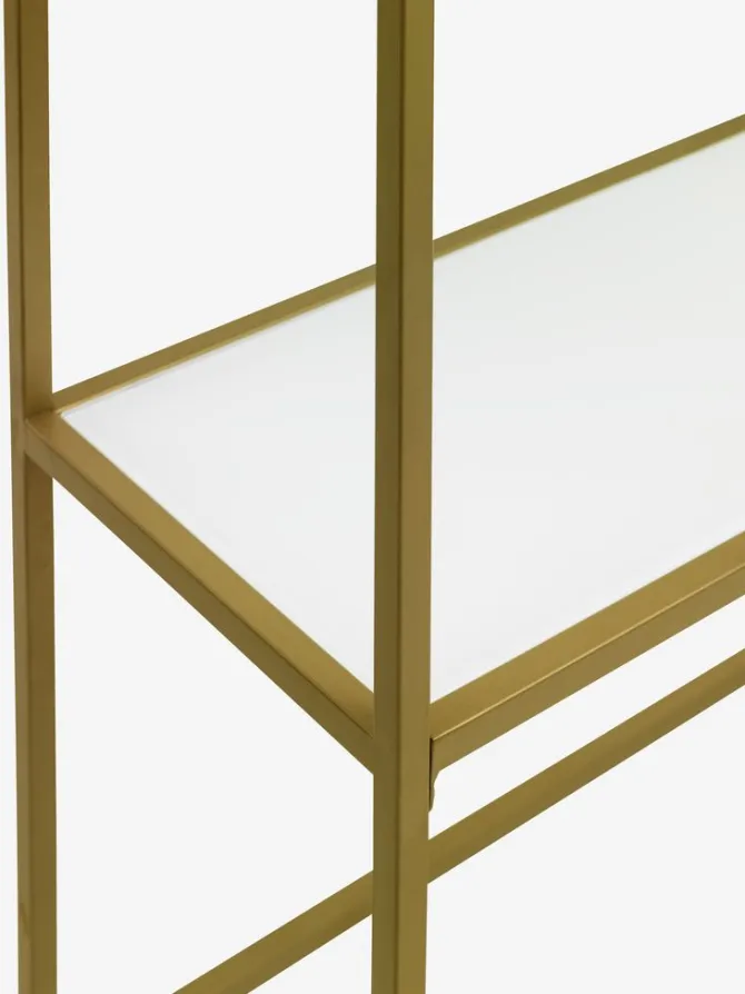 Konsolbord PANDRUP 30x110 hvid/guld