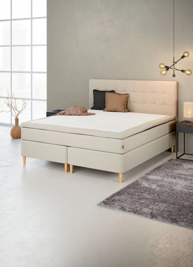 Kontinentalseng 180x200cm GOLD C75 VS latex Sand-91