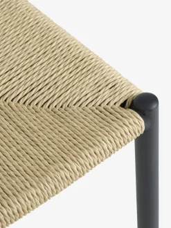 KRONDAL Ø110 bord marmor + 4 JYDERUP sort/natur