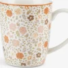 Krus VETLE Ø8xH10cm 35cl m/blomster