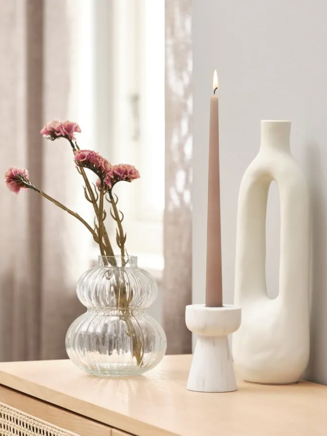 Kunstig blomst RALF H62cm rosa