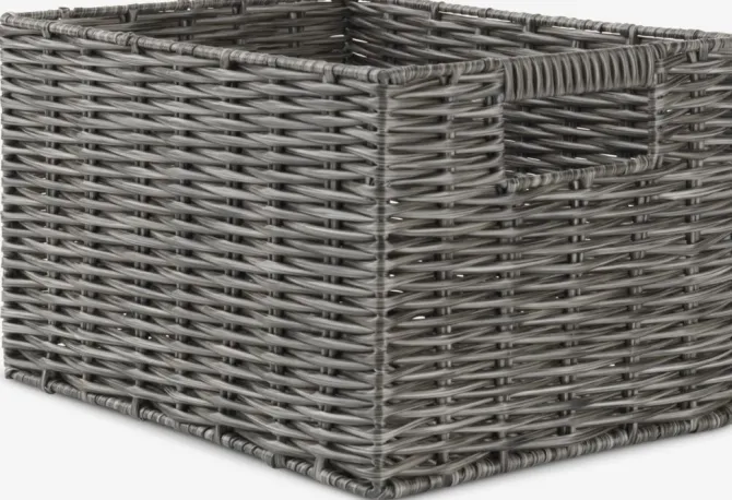 Kurv CASPERSEN B20xL26xH16cm grå
