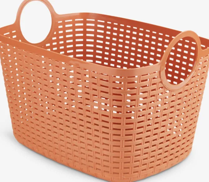 Kurv EVAN B27xL38xH27cm 14,5L plast orange