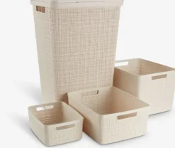 Kurv JUTE 5L plast råhvid