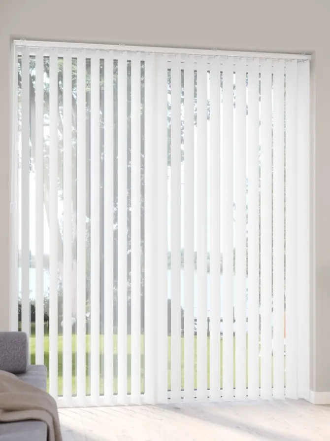 Lamelgardin mørklægning FERAGEN 100x250cm hvid