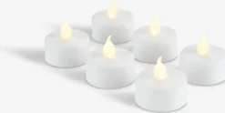 LED fyrfadslys MORGAN m/timer 6 stk/pk