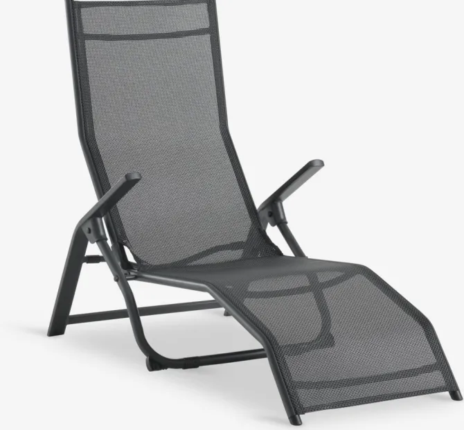 Liggestol LOMMA B63xL130 sort