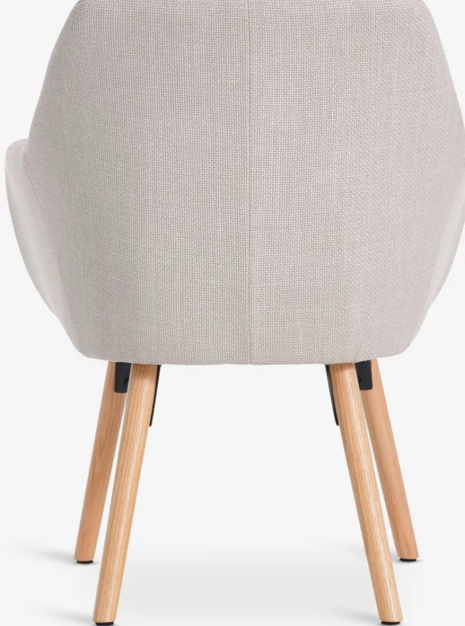 Lænestol UDSBJERG beige stof/eg