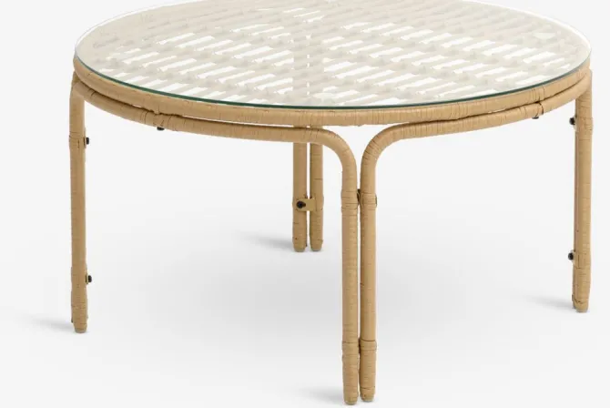 Loungebord JENNUM Ø80xH44 natur