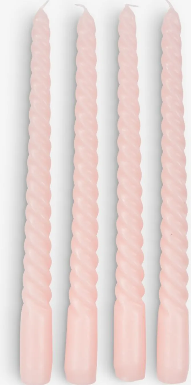 Lys BALDUR H26cm rosa 4 stk/pk