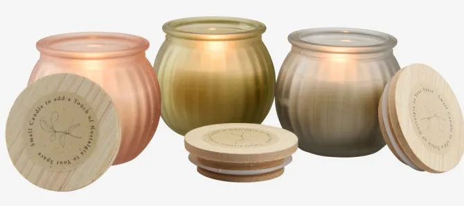 Lys JARLE Ø6xH6cm m/låg assorteret
