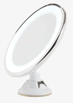 Makeupspejl VEDDIGE m/LED Ø20xH22cm hvid
