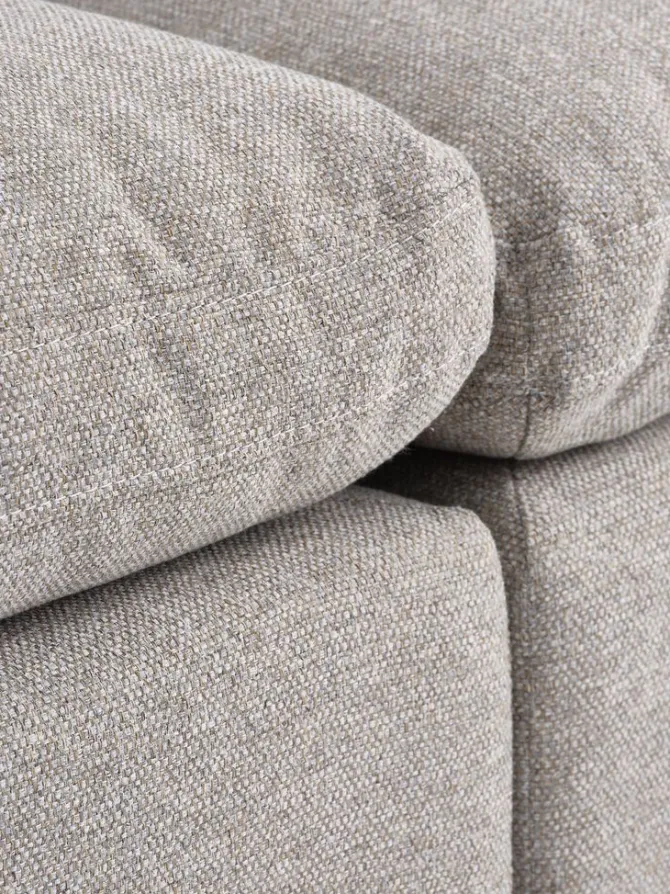 Modulsofa LUNDBY open-end sandfarvet stof