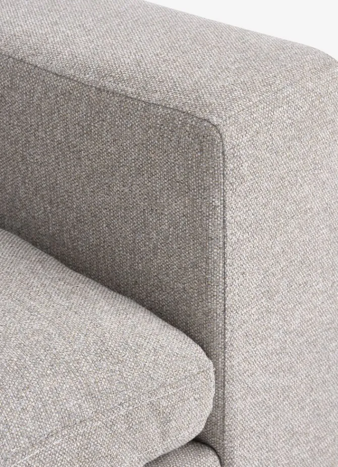 Modulsofa LUNDBY open-end sandfarvet stof