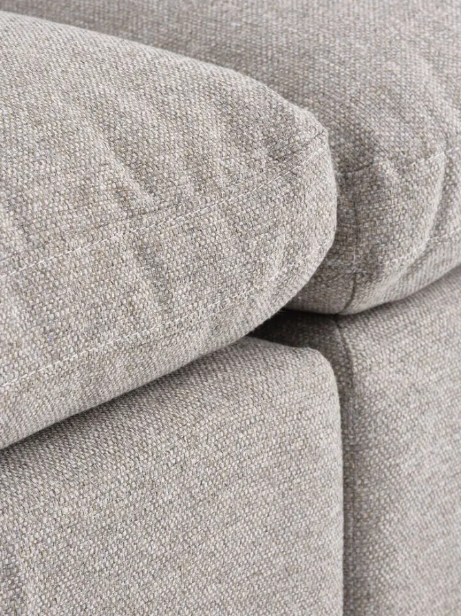 Modulsofa LUNDBY 2-pers. sandfarvt stof