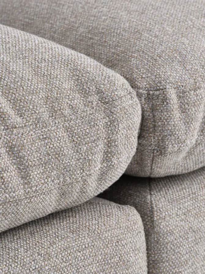 Modulsofa LUNDBY 3-pers. sandfarvet stof