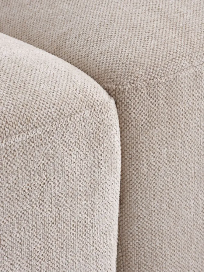 Modulsofa SKEJBY chaiselong sandfarvet stof