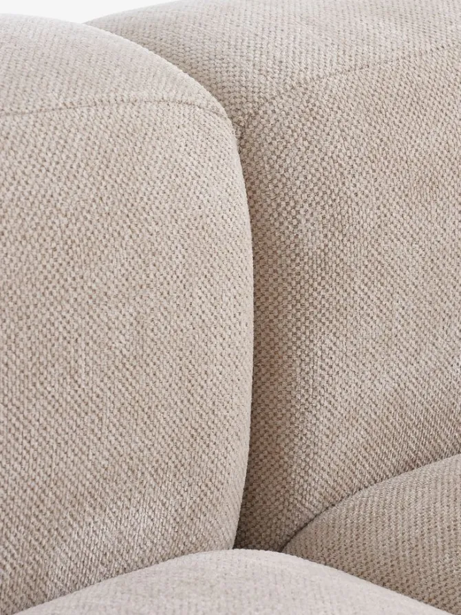 Modulsofa SKEJBY chaiselong sandfarvet stof