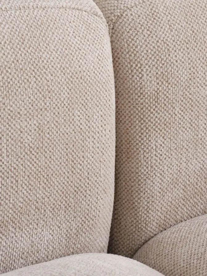 Modulsofa SKEJBY hjørne sandfarvet stof