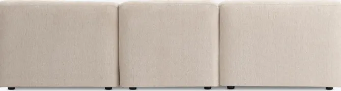 Modulsofa SKEJBY hjørne sandfarvet stof