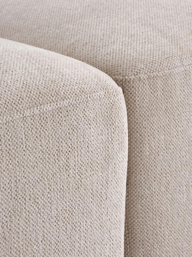 Modulsofa SKEJBY hjørne sandfarvet stof