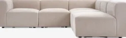 Modulsofa SKEJBY open-end sandfarvet stof