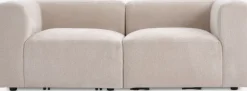 Modulsofa SKEJBY 2-pers. sandfarvet stof