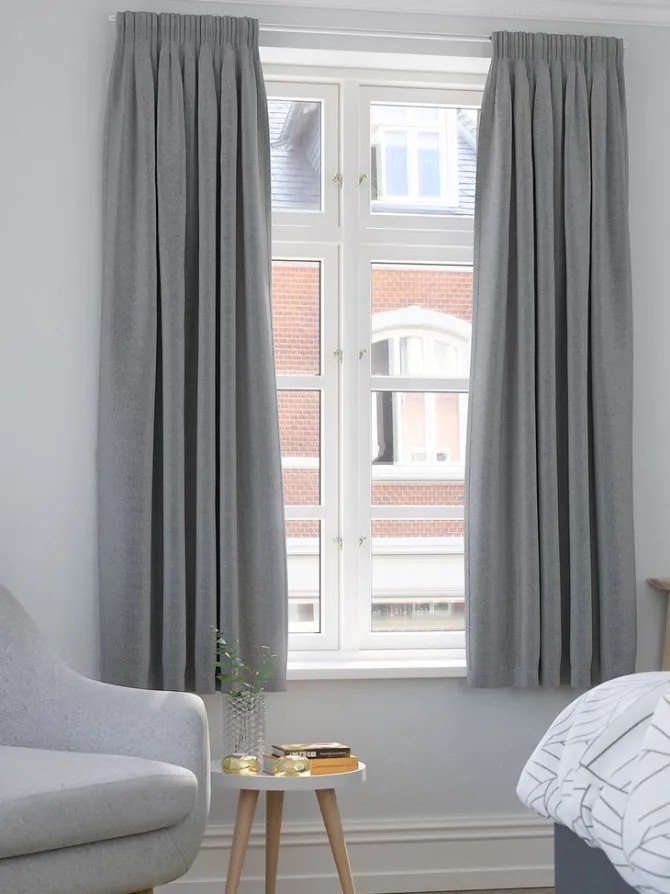 Mørklægningsgardin ALDRA 1x140x175 grå