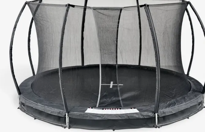 Nedgravet trampolin FALK Ø396 m/net sort