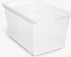 Opbevaringsboks BASIC BOX 52L m/låg transparent