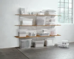 Opbevaringsboks BASIC BOX 52L m/låg transparent
