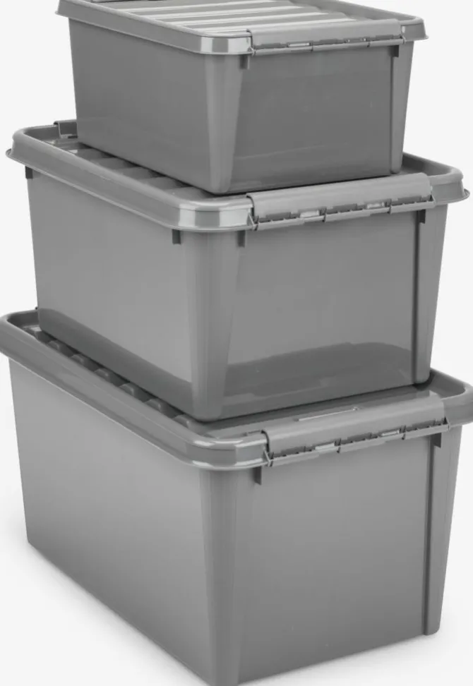 Opbevaringsboks SMARTSTORE GENANVENDT 31 32L m/låg