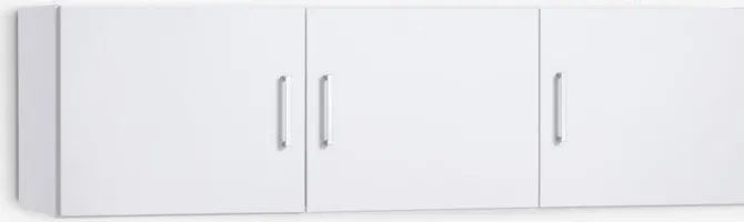 Overskab FANDRUP 145x41 3 låger hvid