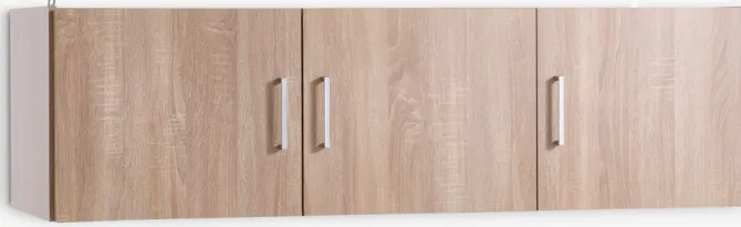 Overskab FANDRUP 145x41 3 låger lys eg