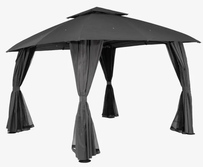Pavillon SANKT HANS B3xL4xH2.65m grå