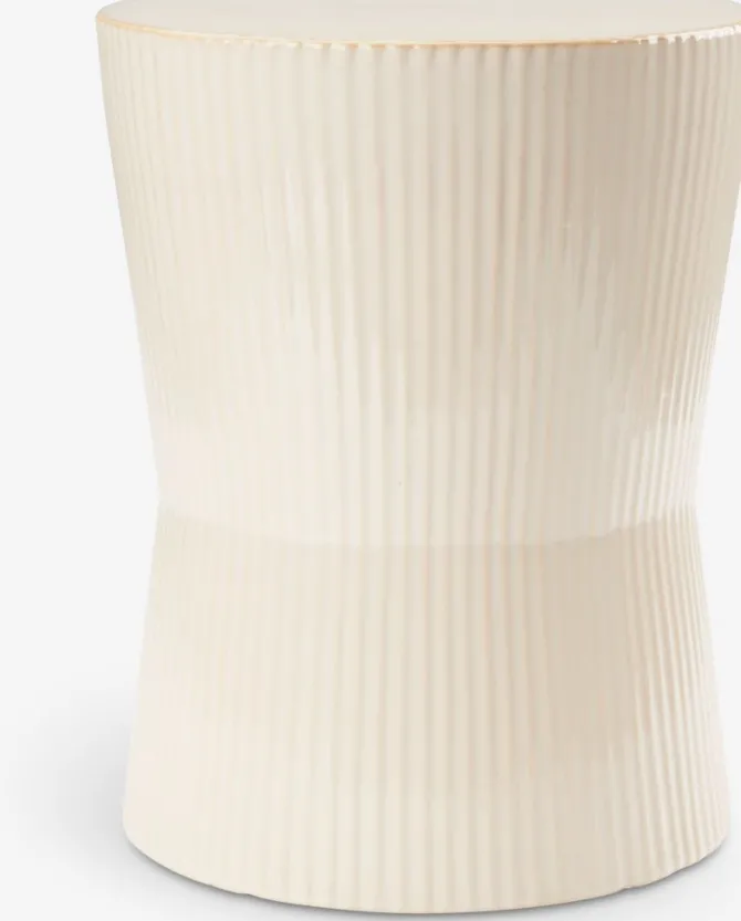 Piedestal SIGMUND Ø23xH30cm creme