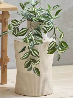 Piedestal SIGMUND Ø23xH30cm creme