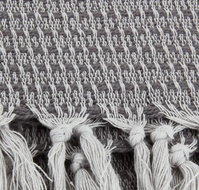 Plaid KARVE 130x170 grå