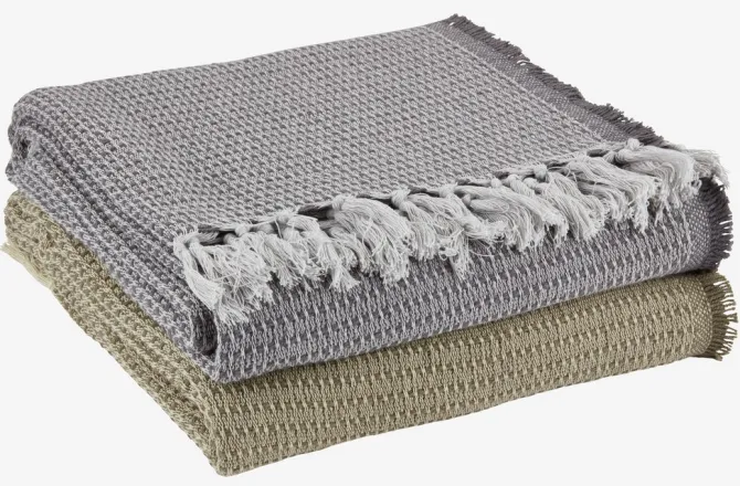 Plaid KARVE 130x170 grå