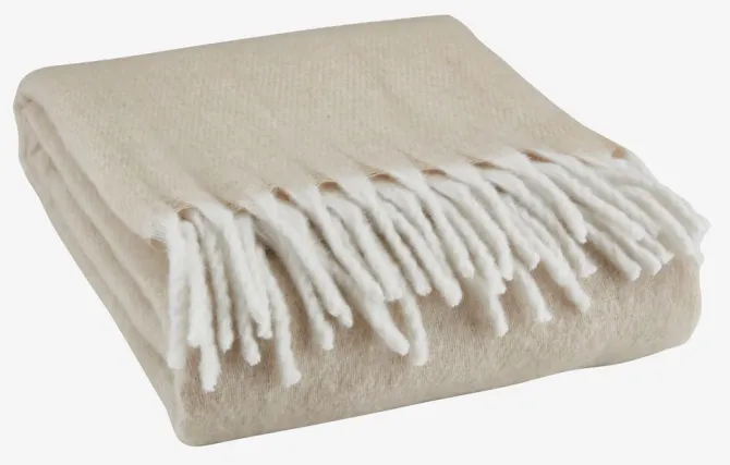 Plaid TUSENFRYD 130x180 beige