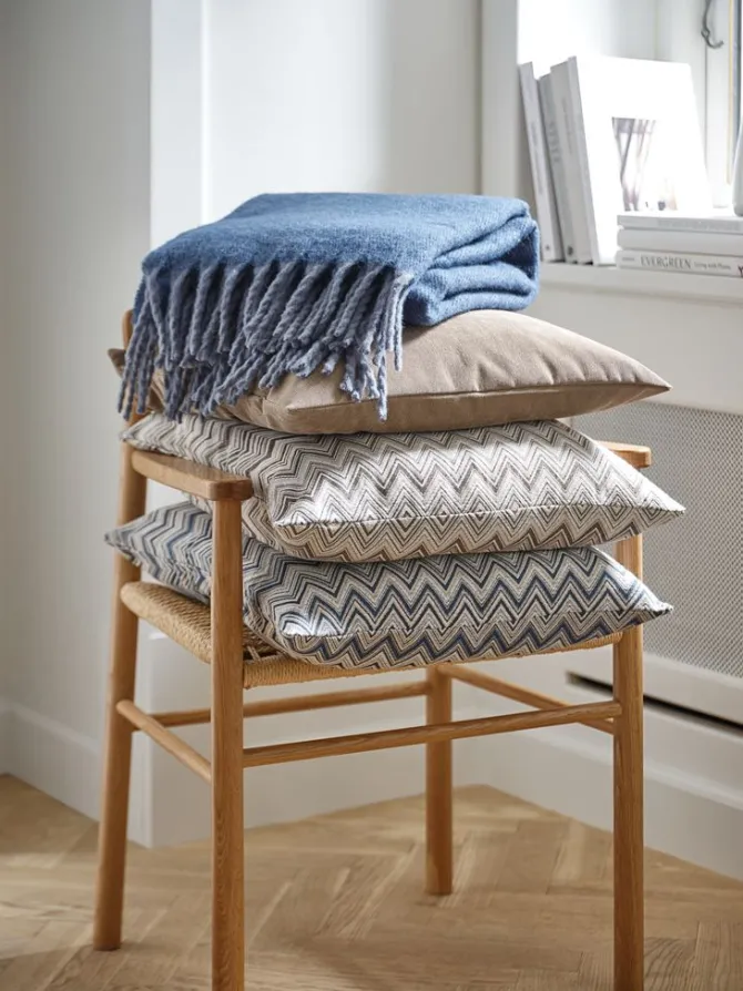 Plaid TUSENFRYD 130x180 blå