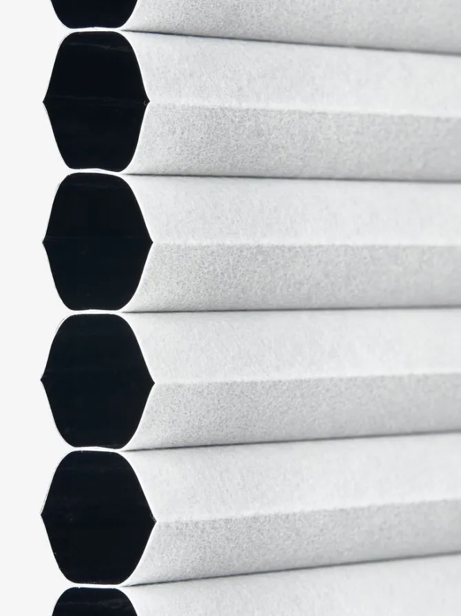 Plisségardin mørklægning FUR 80x130cm hvid honeycomb