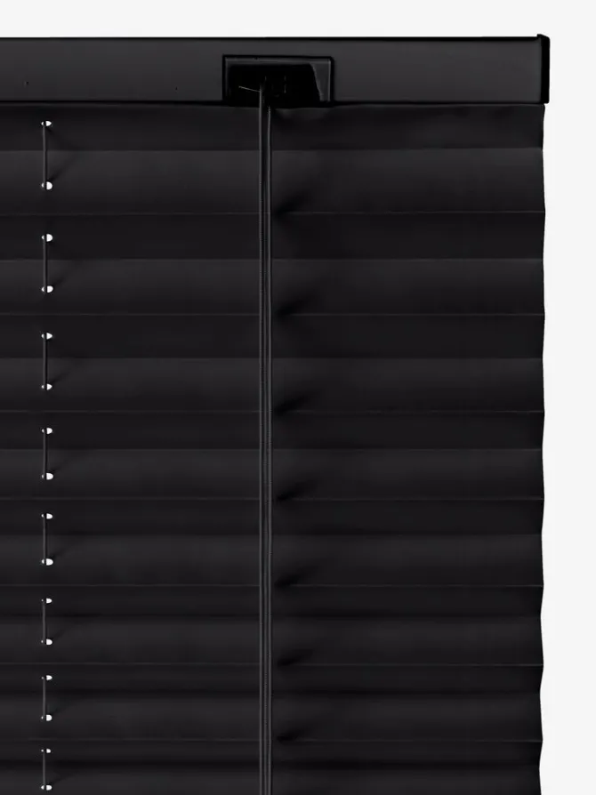 Plisségardin SALTHOLM 80x130cm sort