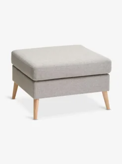Puf AARHUS 68x60 lysegråt stof