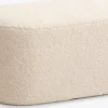 Puf OREBO 84x45 råhvid teddy