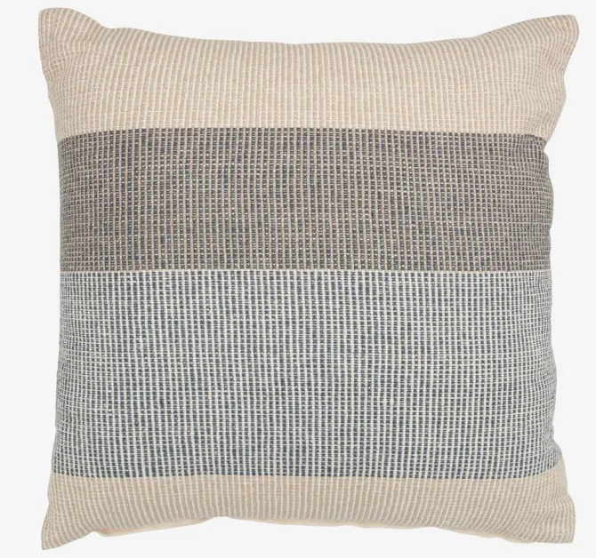 Pyntepude BERGFLETTE 45x45 beige/blå