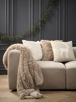 Pyntepude MYRFIOL 45x45 taupe