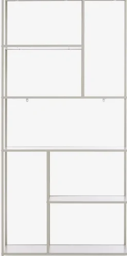 Reol RUDERSDAL 7 hylder beige