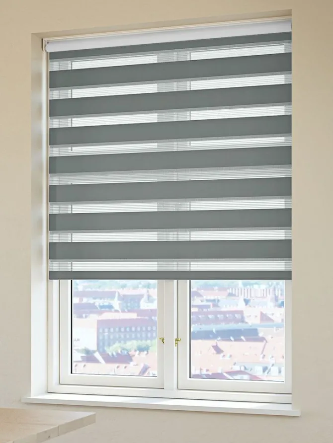 Rullegardin Duo FEMRIS 60x180cm grå