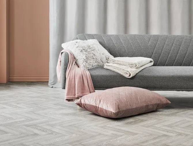 Rygpude ENGBLOMME 60x90 rosa